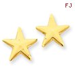 14K Gold Nautical Star Post Earrings