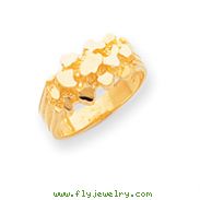 14K Gold Nugget Ring