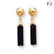 14K Gold Onyx Drop Earrings