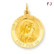 14K Gold Our Lady of Sorrows Medal Charm