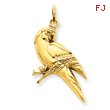 14K Gold Parrot Charm