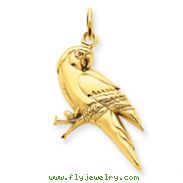14K Gold Parrot Charm