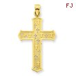 14K Gold Passion Cross Pendant