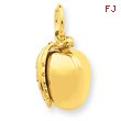 14K Gold Peach Charm