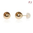 14K Gold Polished 8mm Ball Post Earrings