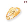 14K Gold Polished Angel Ring