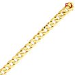 14K Gold Polished Fancy Curb Link Bracelet