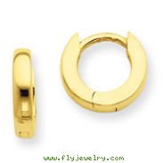 14K Gold Polished Hinged Earrings