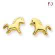 14K Gold Pony Ear