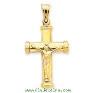 14K Gold Reversible Crucifix /Cross Pendant