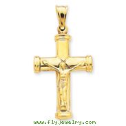 14K Gold Reversible Crucifix /Cross Pendant