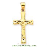 14K Gold Reversible Crucifix /Cross Pendant