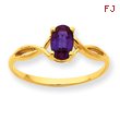 14K Gold Rhodolite Garnet June Ring