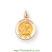 14K Gold Saint Andrew Medal Charm