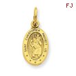 14K Gold Saint Christopher Medal Charm