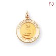 14K Gold Saint Elizabeth Seton Medal Charm