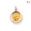 14K Gold Saint Gerard Medal Charm