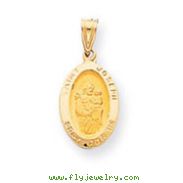 14K Gold Saint Joseph Medal Charm