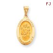 14K Gold Saint Joseph Medal Pendant