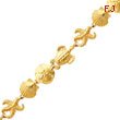 14K Gold Sea Life Theme Bracelet