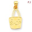 14K Gold SHOP Pendant