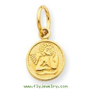 14K Gold Small Angel Charm