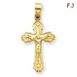 14K Gold Small Crucifix Charm