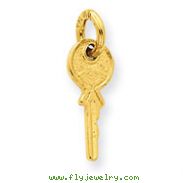 14K Gold Small Key Charm