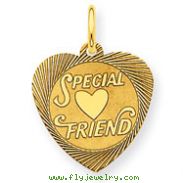 14K Gold Special Friend Charm