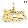 14K Gold Special Sister Charm