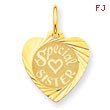 14K Gold Special Sister Charm