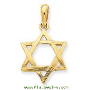 14K Gold Star of David Pendant