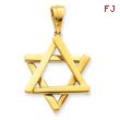 14K Gold Star of David Pendant