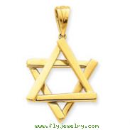 14K Gold Star of David Pendant