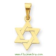 14K Gold Star of David Pendant