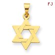 14k Gold Star of David Pendant