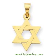 14k Gold Star of David Pendant