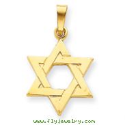 14K Gold Star of David Pendant