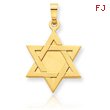 14K Gold Star Of David Pendant