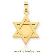 14K Gold Star Of David Pendant