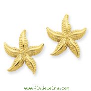 14K Gold Starfish Post Earrings