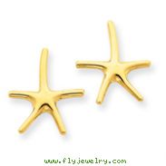 14K Gold Starfish Post Earrings