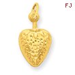 14K Gold Strawberry Charm