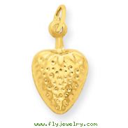 14K Gold Strawberry Charm