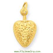 14K Gold Strawberry Charm