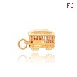 14K Gold Trolley Charm