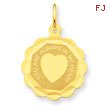 14K Gold You Are Always In My Heart Charm