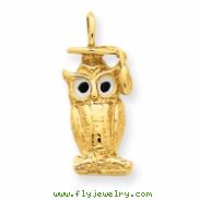 14k Grad. Owl Charm