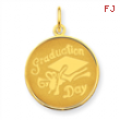 14k Graduation Day Disc Charm