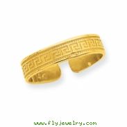 14k Greek Key Toe Ring
